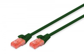 Patch cord U/UTP kat.6 PVC 1m Zielony