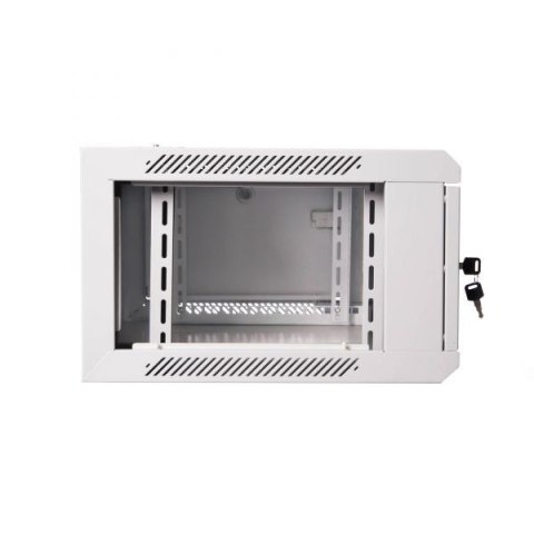 Szafa wisząca jednosekcyjna 19 4U 279/600/450mm, drzwi metalowe, szara (RAL7035), zmontowana Szafa wisząca jednosekcyjna 19 4U 279/600/450mm, drzwi metalowe, szara (RAL7035), zmontowana