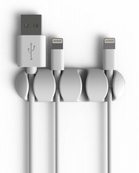 CableDrop multi uchwyt na 4 kable 2 szt. biały CableDrop multi uchwyt na 4 kable 2 szt. biały