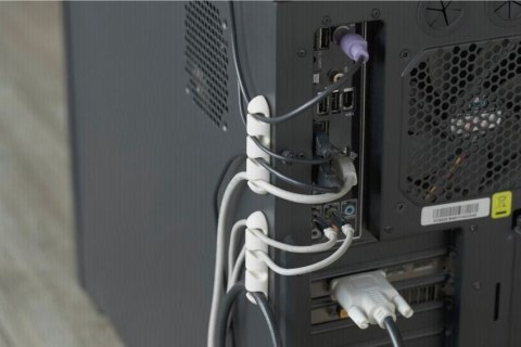 CableDrop multi uchwyt na 4 kable 2 szt. biały CableDrop multi uchwyt na 4 kable 2 szt. biały