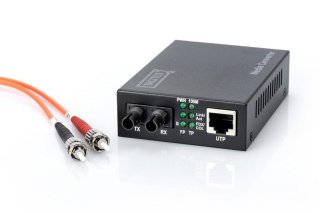 Media konwerter 100Base-TX do 100Base-FX ST MM 2km