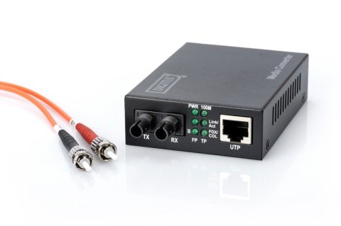 Media konwerter 100Base-TX do 100Base-FX ST MM 2km Media konwerter 100Base-TX do 100Base-FX ST MM 2km