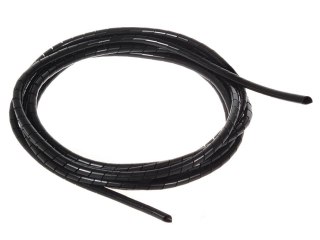 Osłona maskująca na kable MCTV-684 B (5*6mm) 3m Spirala Czarna