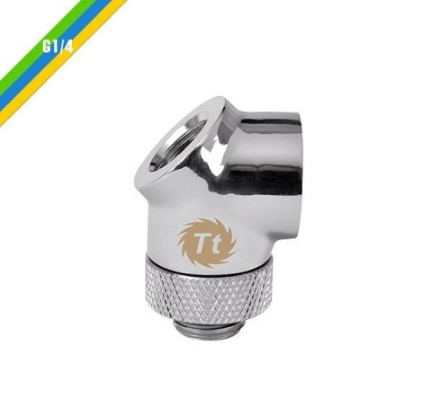 Pacific G1/4 45 i 90 złączka adapter kątowy - Chrome Pacific G1/4 45 i 90 złączka adapter kątowy - Chrome