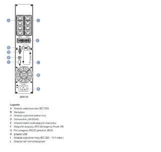 NETYS PR 2200VA/1800W AVR/LCD/USB/8XIEC/EPO Tower/Rack