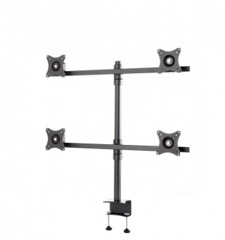 SV07 Uchwyt biurkowy do czterech monitorów 19-27 cali VESA 75x75 - 100x100 40 kg