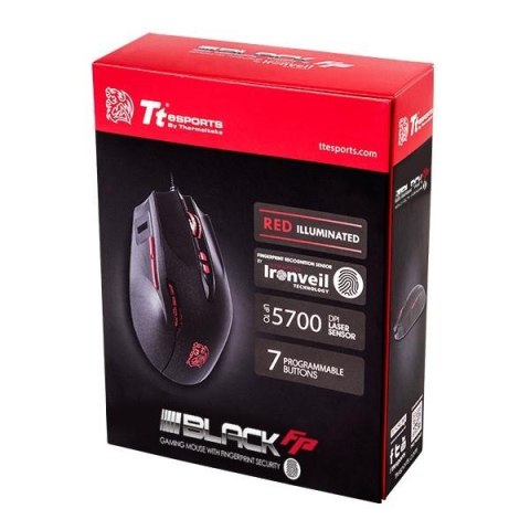 Tt eSPORTS Myszka dla graczy - BLACK Fingerprint Mouse Tt eSPORTS Myszka dla graczy - BLACK Fingerprint Mouse