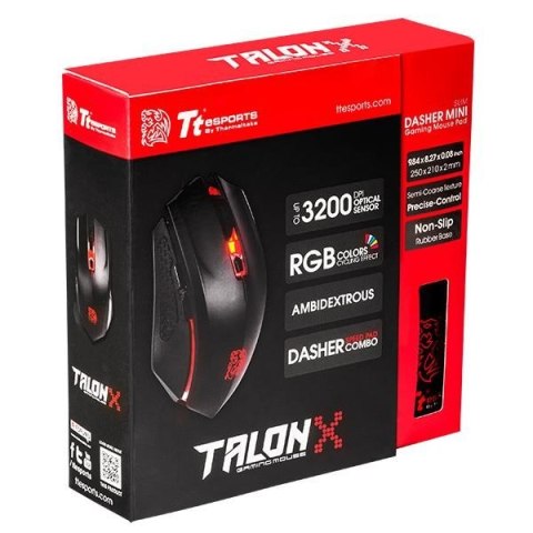 Tt eSPORTS Myszka dla graczy - Talon X Gaming Gear Combo Tt eSPORTS Myszka dla graczy - Talon X Gaming Gear Combo