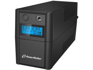 UPS LINE-INTERACTIVE 850VA, 4x IEC, RJ11 IN/OUT, USB, LCD