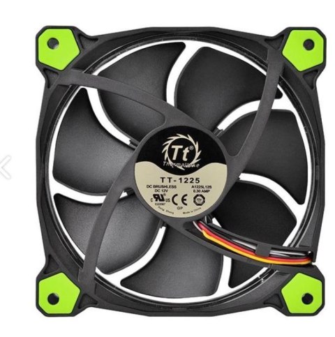 Wentylator Riing 12 LED (120mm, LNC, 1500 RPM) Retail/Box Zielony