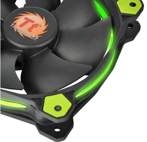 Wentylator Riing 14 LED (140mm, LNC, 1400 RPM) Retail/Box Zielony