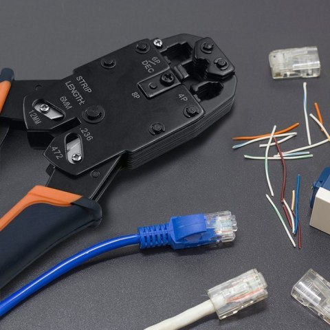 Zaciskarka złączy modularnych | RJ45 | RJ11 Zaciskarka złączy modularnych | RJ45 | RJ11
