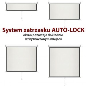 Ekran ręczny półautomat 4:3 72" 145x110cm MS-72 4:3