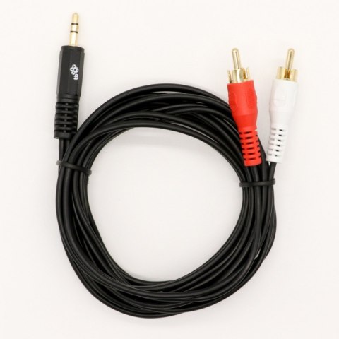 Kabel 3,5mm Mini Jack - 2x RCA M/M (chinch) 2,5m