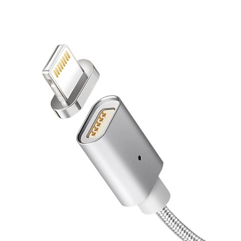 Kabel lightning USB magnetyczny silver MCE161- Quick & Fast Charge