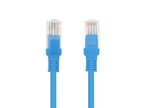 PATCHCORD KAT.5E 1.5M NIEBIESKI FLUKE PASSED LANBERG