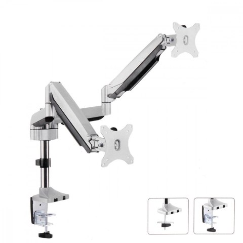 Uchwyt biurkowy na dwa monitory ze sprężyną 13"-32" 9kg MC-765 Uchwyt biurkowy na dwa monitory ze sprężyną 13"-32" 9kg MC-765