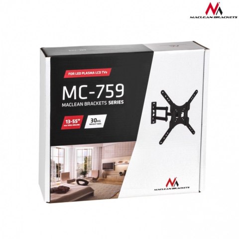 Uchwyt do TV MC-759 13-60 cali 30 kg Czarny Uchwyt do TV MC-759 13-60 cali 30 kg Czarny