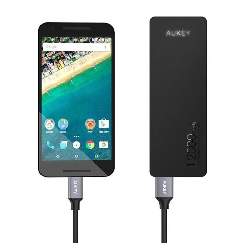 CB-CD3 kabel USB-C - USB-A 2m 60W PD 3A 20V nylonowy oplot czarny CB-CD3 kabel USB-C - USB-A 2m 60W PD 3A 20V nylonowy oplot czarny