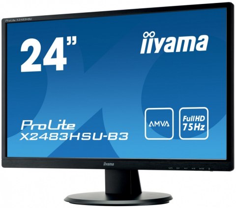 Monitor 23.8 ProLite X2483HSU-B3 AMVA,HDMI,USB,DP,2x2W Monitor 23.8 ProLite X2483HSU-B3 AMVA,HDMI,USB,DP,2x2W
