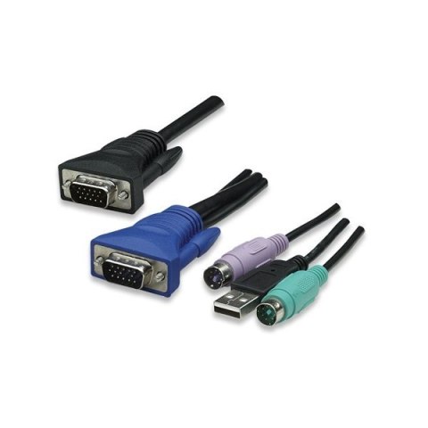 Przełącznik KVM 8-portowy USB/PS2 z OSD, rackowy Przełącznik KVM 8-portowy USB/PS2 z OSD, rackowy