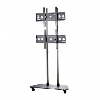 TR3 Wózek na dwa monitory mocowane jeden nad drugim 42-65 cali VESA 100×100 - 600×400 80 kg 353-2080 mm