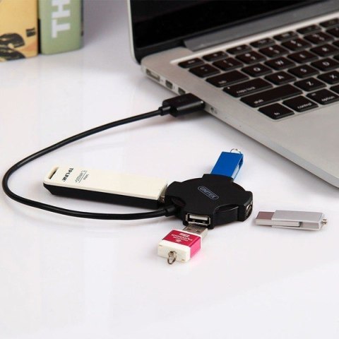 HUB 4x USB 2.0 micro - czarny + OTG; Y-2178 HUB 4x USB 2.0 micro - czarny + OTG; Y-2178