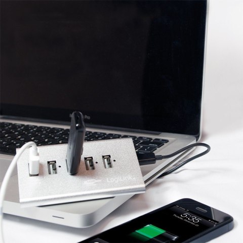 Hub biurkowy 4xUSB 2.0 z zasilaczem Hub biurkowy 4xUSB 2.0 z zasilaczem