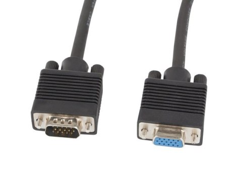Kabel VGA Ferryt 1.8M M/F Ekran czarny Kabel VGA Ferryt 1.8M M/F Ekran czarny