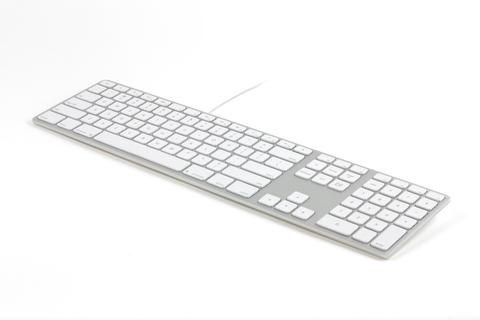 Klawiatura aluminiowa Mac hub 2xUSB srebrna Klawiatura aluminiowa Mac hub 2xUSB srebrna