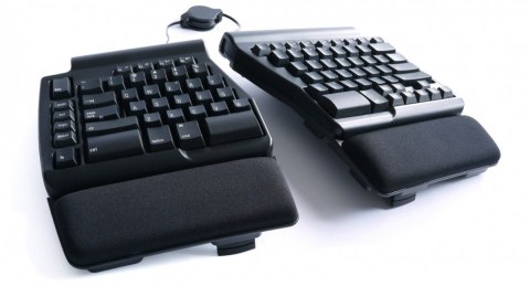 Klawiatura mechaniczna ergonomiczna Ergo Pro hub 3xUSB czarna Klawiatura mechaniczna ergonomiczna Ergo Pro hub 3xUSB czarna