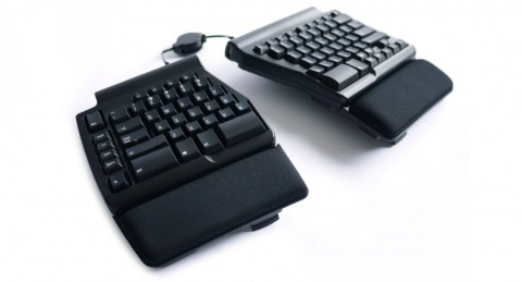 Klawiatura mechaniczna ergonomiczna Ergo Pro hub 3xUSB czarna Klawiatura mechaniczna ergonomiczna Ergo Pro hub 3xUSB czarna