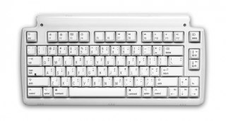 Mini Tactile Pro klawiatura mechaniczna Mac hub 3xUSB biała