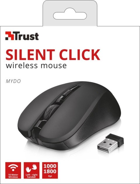 Mydo Silent Click bezprzewodowa mysz czarna