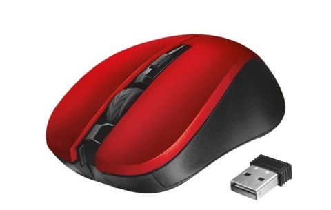 Mydo Silent Click bezprzewodowa mysz czerwona