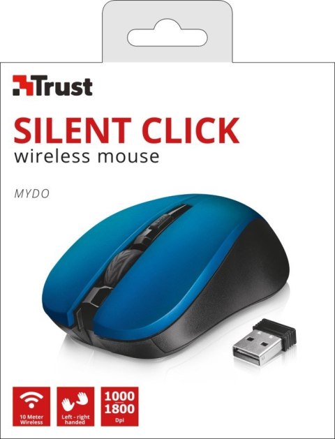 Mydo Silent Click bezprzewodowa mysz niebieska Mydo Silent Click bezprzewodowa mysz niebieska