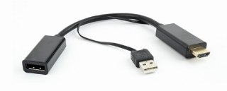 Adapter HDMI do Display Port czarny
