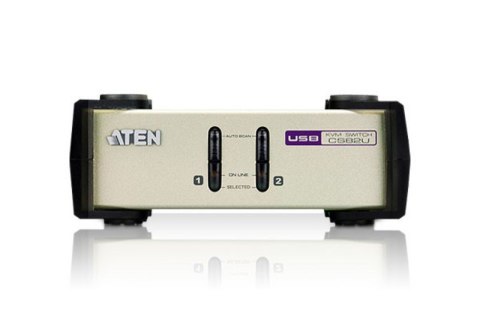 Biurkowy moduł KVM 2-portowy PS2 USB VGA CS82U Biurkowy moduł KVM 2-portowy PS2 USB VGA CS82U