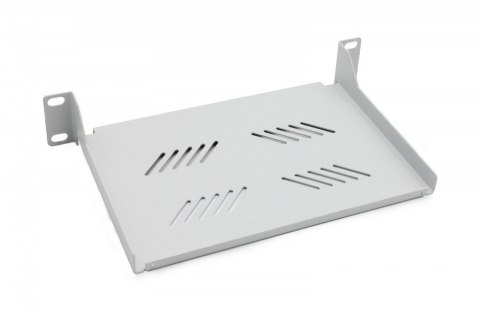 Półka do szaf 10" 1U, głębokość 150mm, szara Półka do szaf 10" 1U, głębokość 150mm, szara