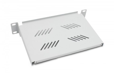 Półka do szaf 10" 1U, głębokość 150mm, szara Półka do szaf 10" 1U, głębokość 150mm, szara