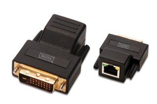 Przedłużacz/Extender DVI do 50m po skrętce Cat.5e UTP, 1920x1200 60Hz WUXGA (zestaw)