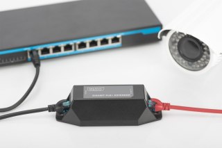 Przedłużacz/Extender PoE+ 802.3at, max. 48V 22W Gigabit 10/100/1000Mbps do 100m, kaskada do 500m