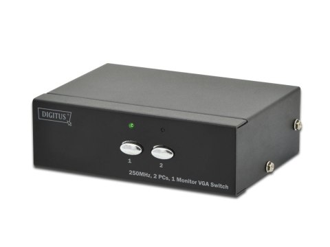 Przełącznik/Switch VGA 2-portowy, 250MHz 1080p 60Hz FHD Przełącznik/Switch VGA 2-portowy, 250MHz 1080p 60Hz FHD