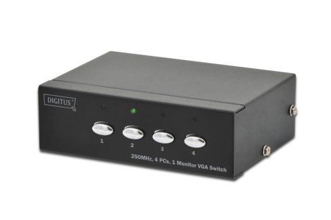 Przełącznik/Switch VGA 4-portowy, 250MHz 1080p 60Hz FHD