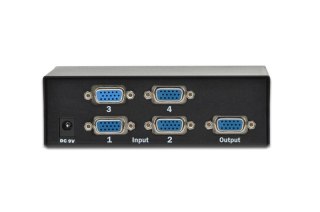 Przełącznik/Switch VGA 4-portowy, 250MHz 1080p 60Hz FHD