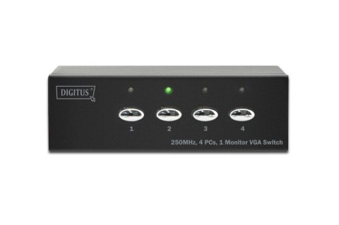 Przełącznik/Switch VGA 4-portowy, 250MHz 1080p 60Hz FHD