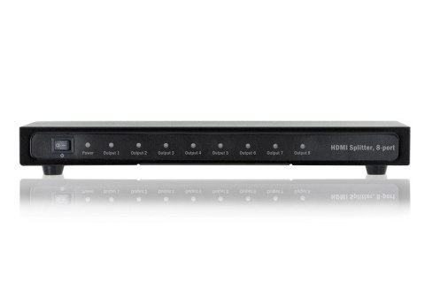 Rozdzielacz/Splitter HDMI 8-portowy, 1080p 60Hz FHD 3D, HDCP 1.2, audio Rozdzielacz/Splitter HDMI 8-portowy, 1080p 60Hz FHD 3D, HDCP 1.2, audio