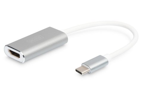 Adapter graficzny HDMI 4K 30Hz UHD na USB 3.0 Typ C, z audio, aluminiowy Adapter graficzny HDMI 4K 30Hz UHD na USB 3.0 Typ C, z audio, aluminiowy