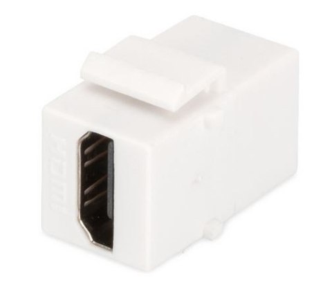 Moduł Keystone HDMI, łącznik do gniazd i pustych paneli, żeński/żeński, Biały