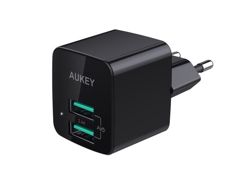 PA-U32 Black Mini ładowarka sieciowa 2xUSB AiPower 4.8A 12W PA-U32 Black Mini ładowarka sieciowa 2xUSB AiPower 4.8A 12W